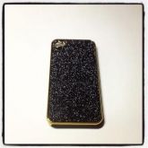 Case glitter preta